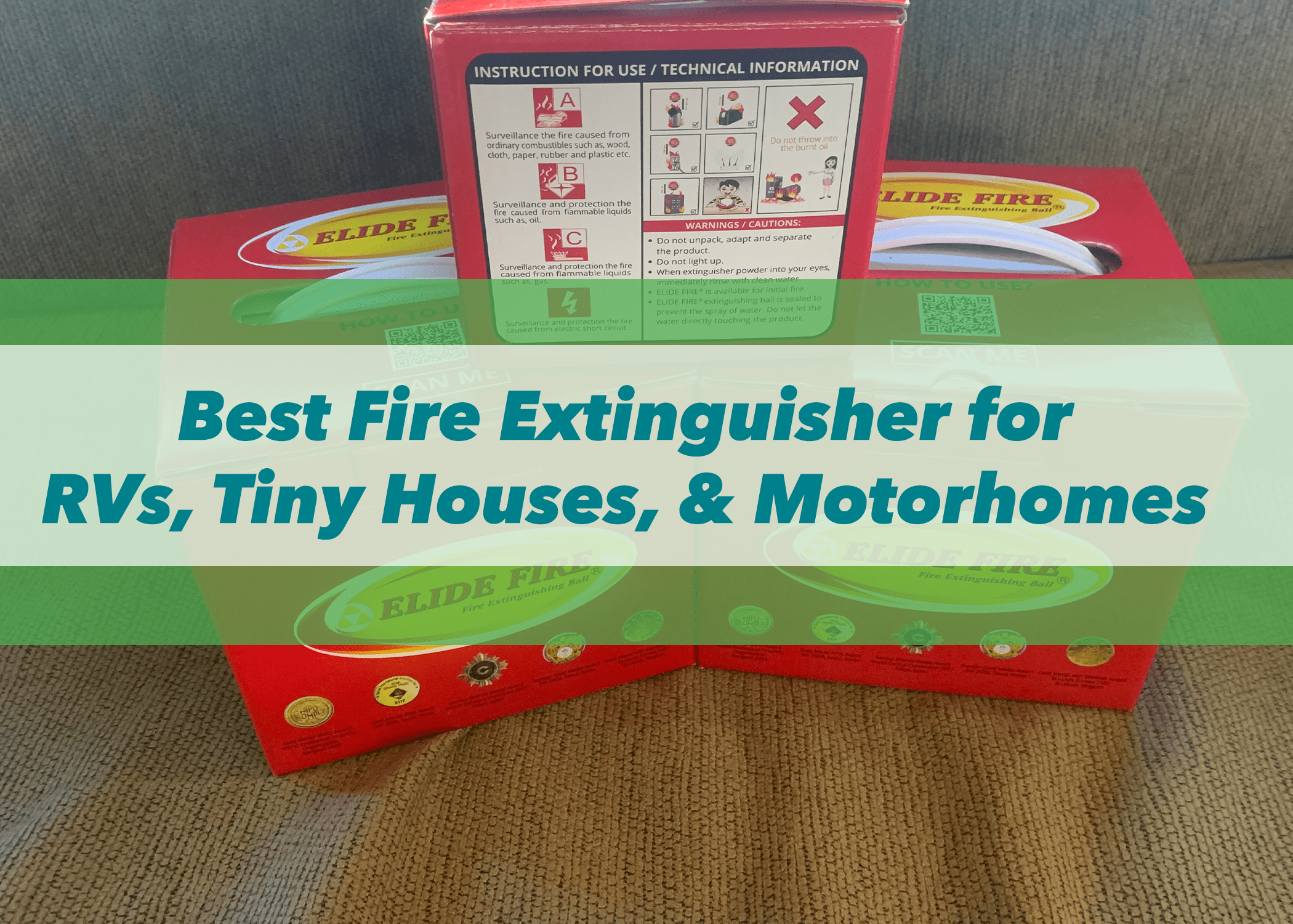 The Best Fire Extinguisher Balls for any RV, Travel Trailers